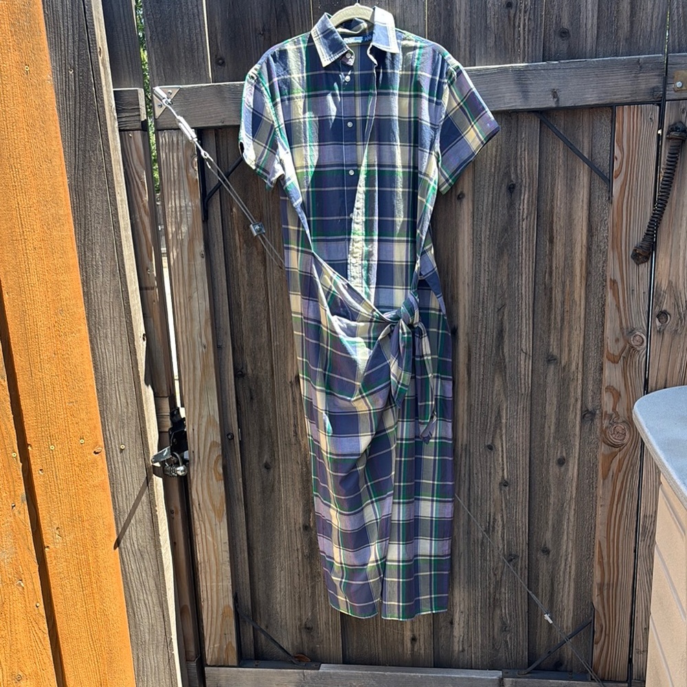 Polo by Ralph Lauren Plaid Dress - Blue and Green